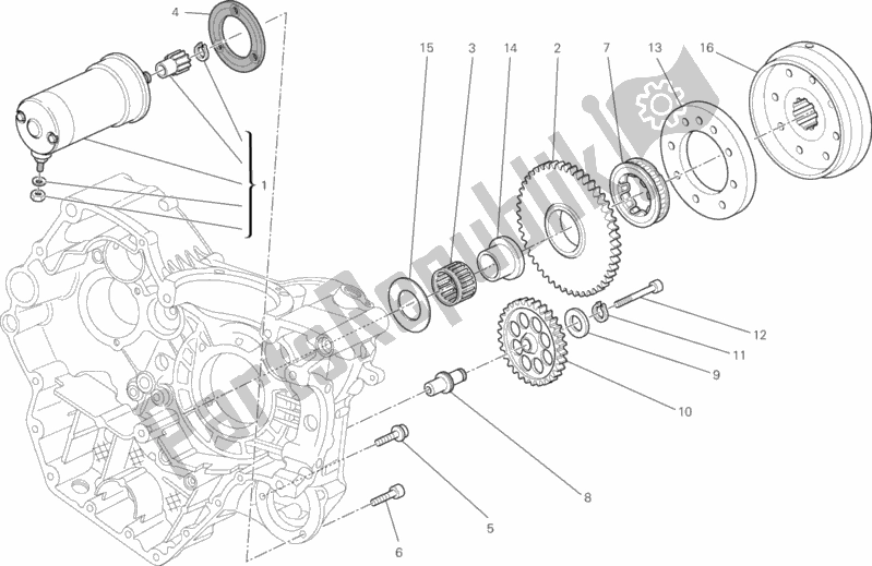 Todas las partes para Motor De Arranque de Ducati Monster 795 ABS Red Stripe CHN-Thailand 2015